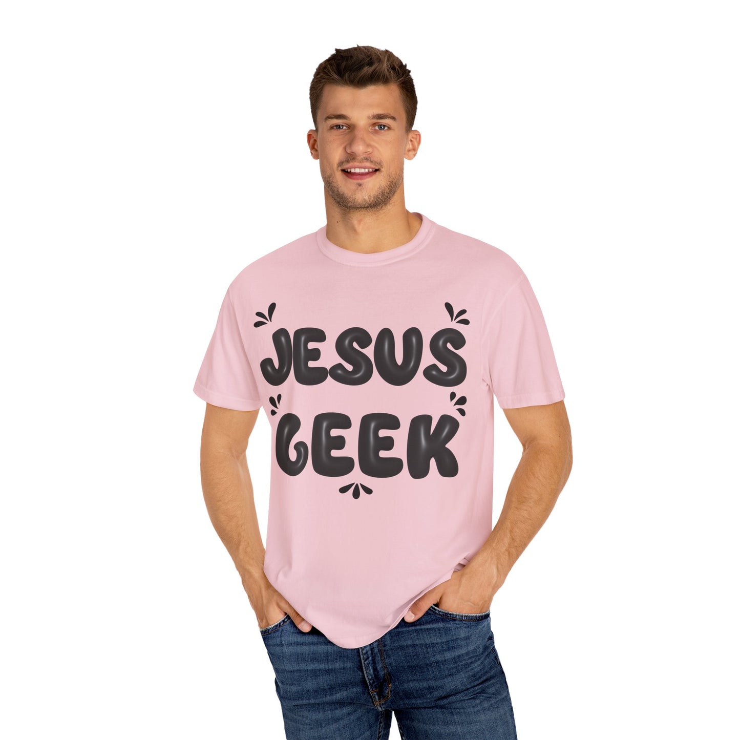 "Jesus Geek" - Unisex Garment-Dyed T-Shirt
