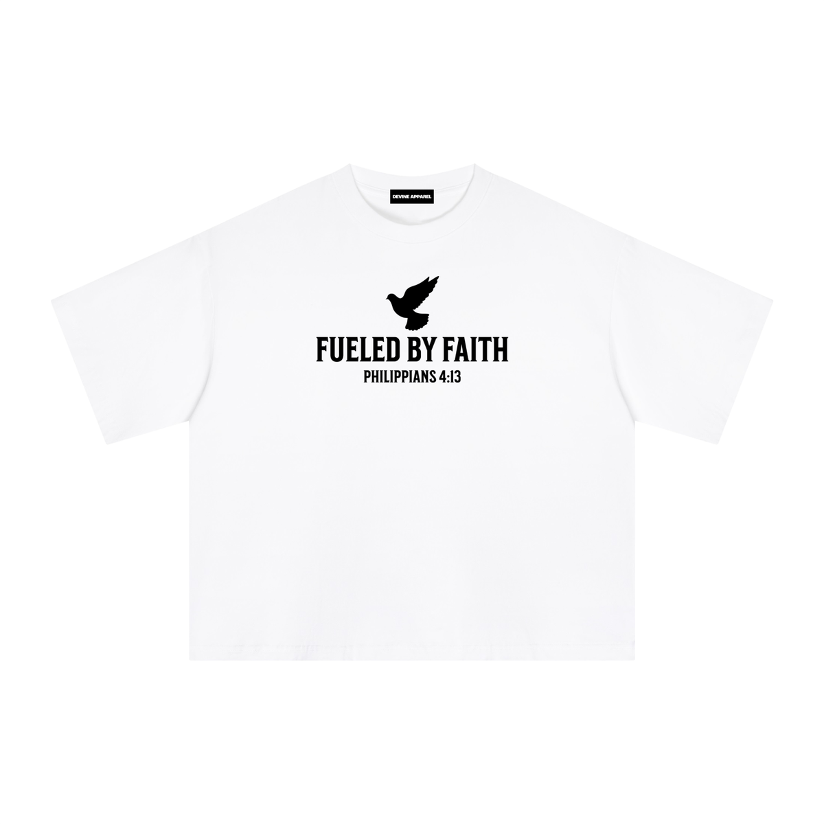 "Fueled By Faith" Sorona Boxy Tee