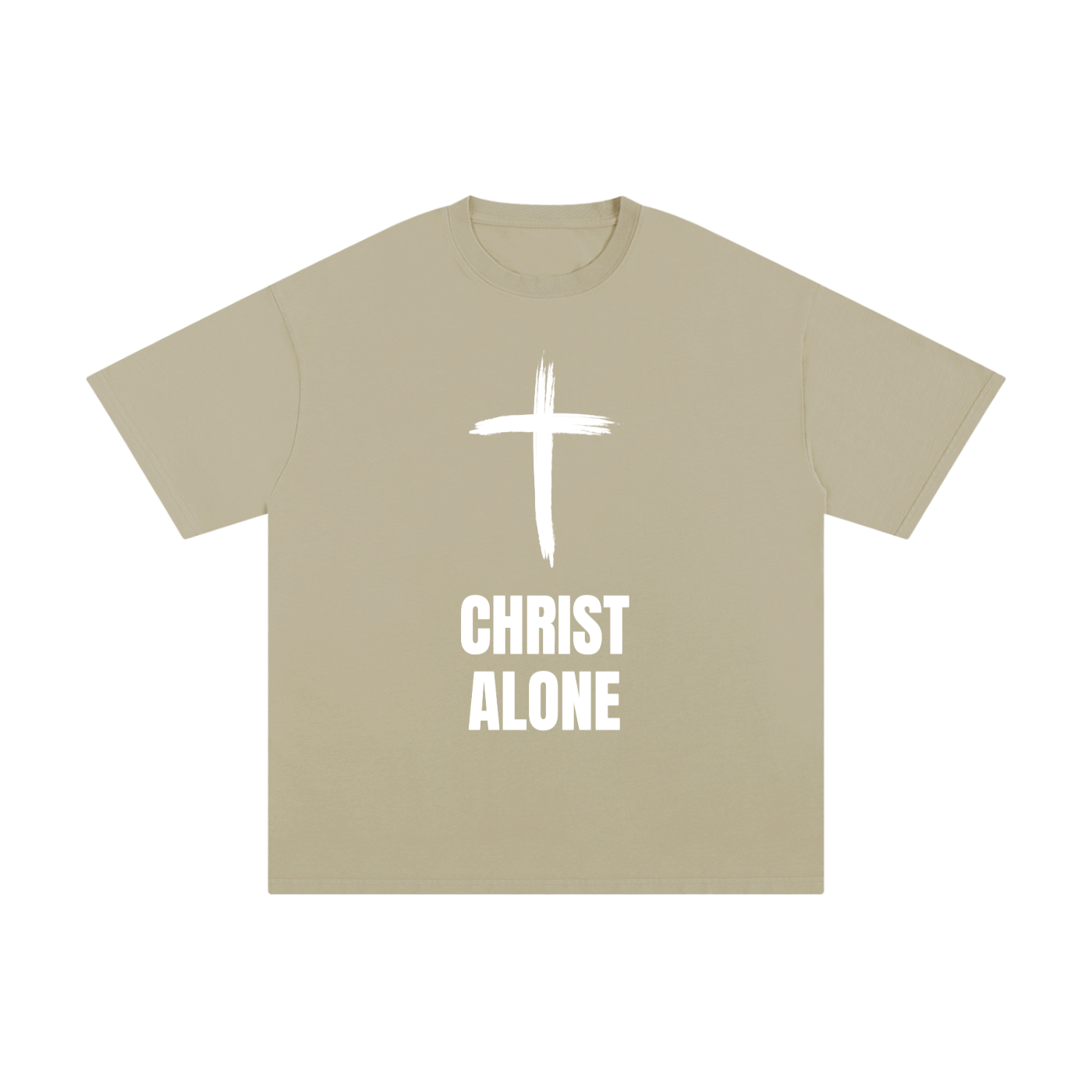 "Christ Alone" - Unisex Pure Cotton T-Shirt