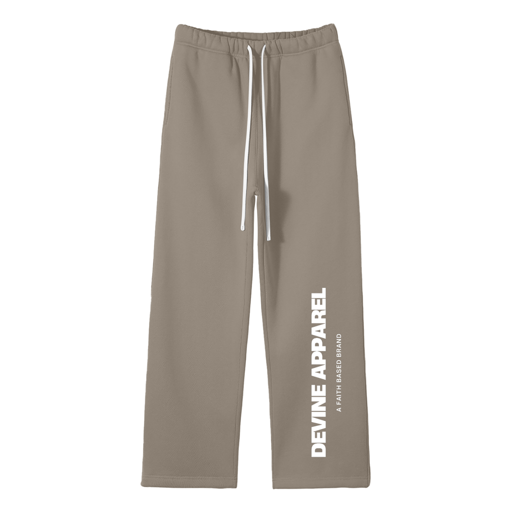 Devine Apparel - Unisex Fleece Straight Leg Sweatpants