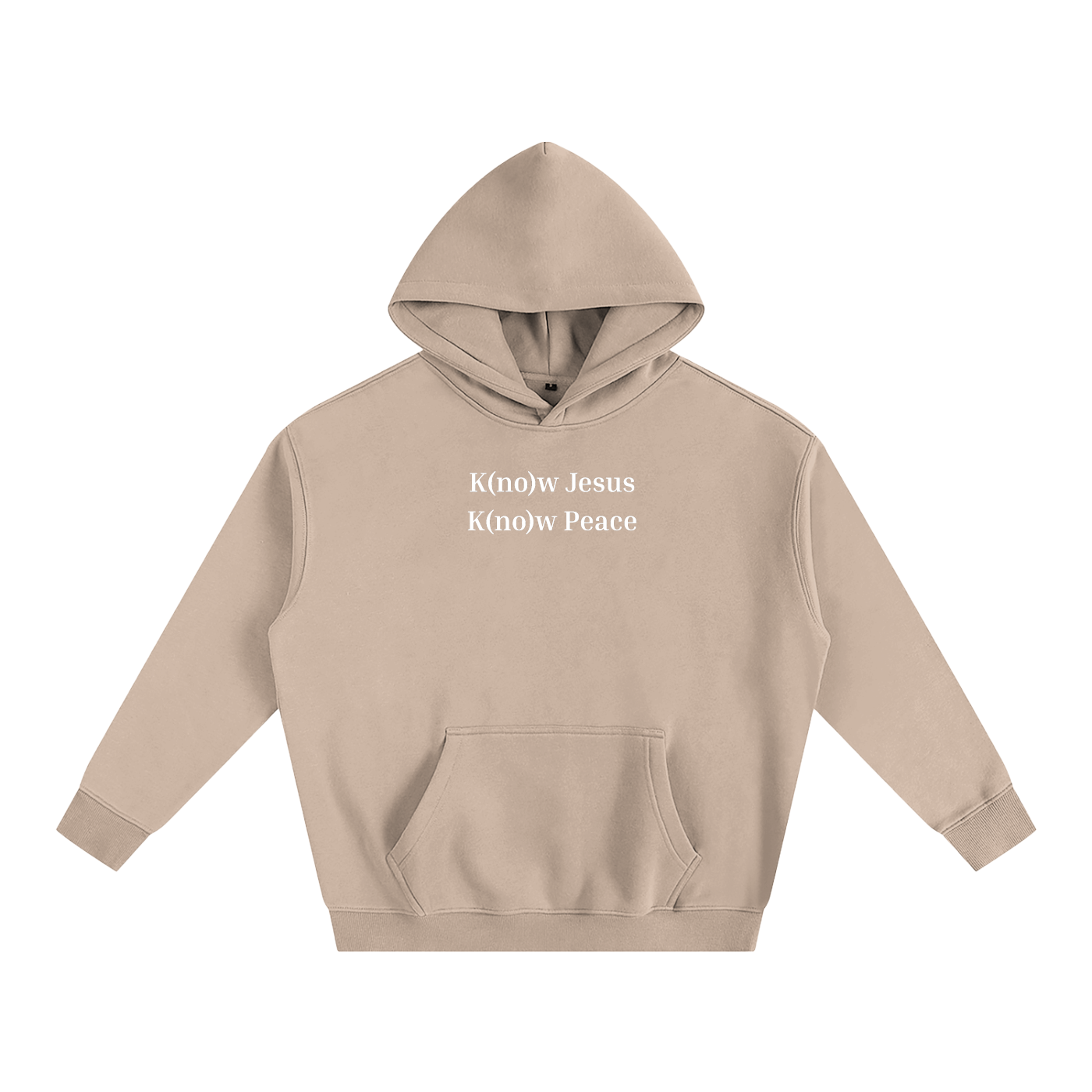 "Know Jesus" - Oversized Fleeced Hoodie