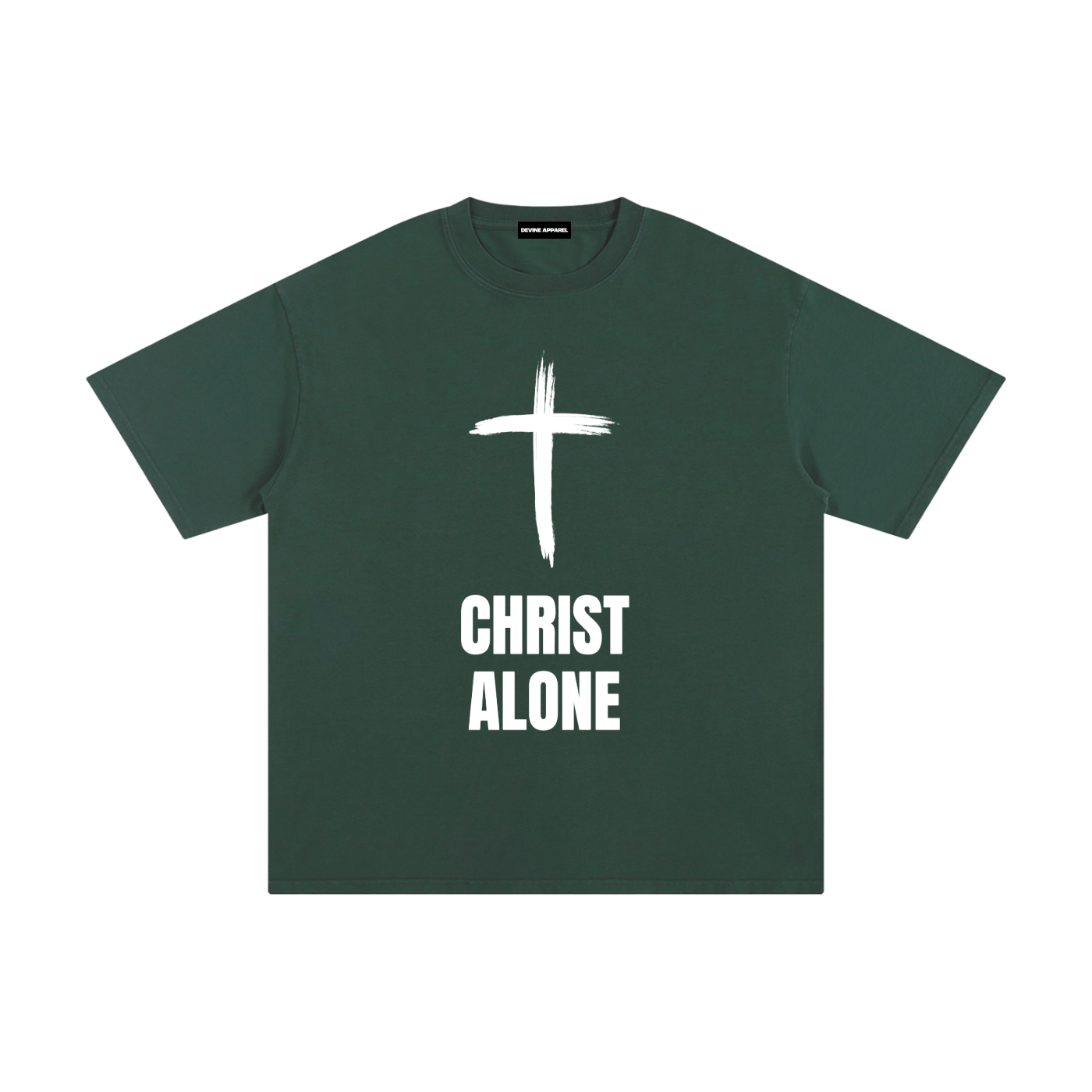"Christ Alone" - Unisex Pure Cotton T-Shirt