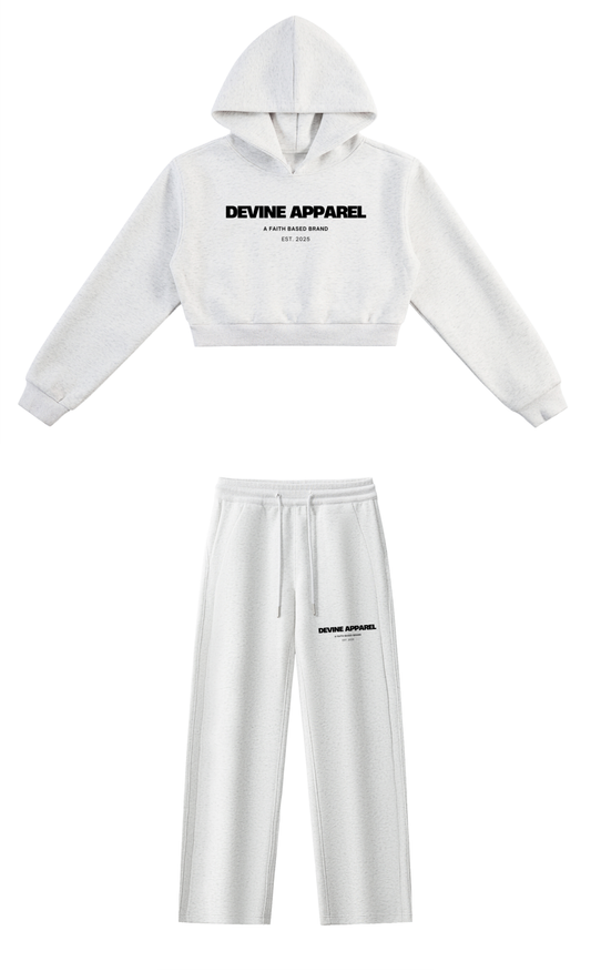 "Devine Apparel" - (Away) Women's Cropped Lounge Set