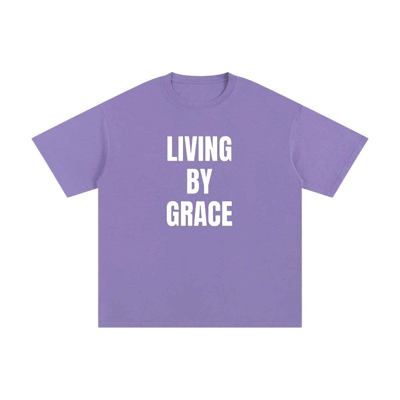 "Living By Grace" - Unisex Pure Cotton T-Shirt