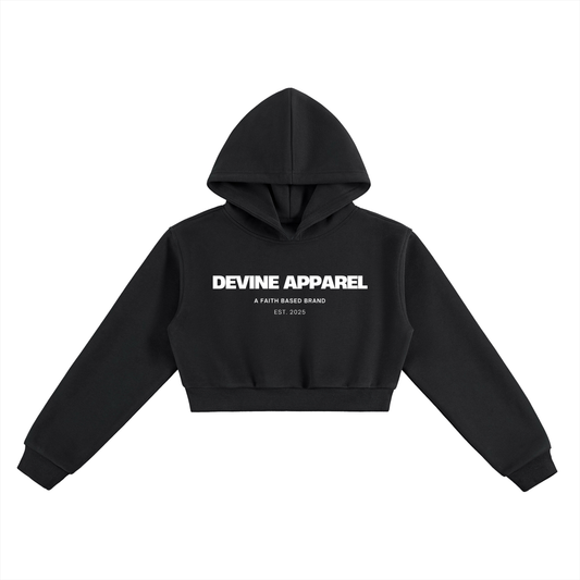 "Devine Apparel" - (Home) Women's Cropped Hoodie
