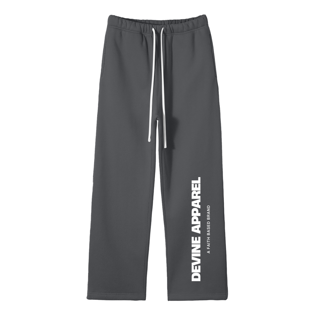 Devine Apparel - Unisex Fleece Straight Leg Sweatpants