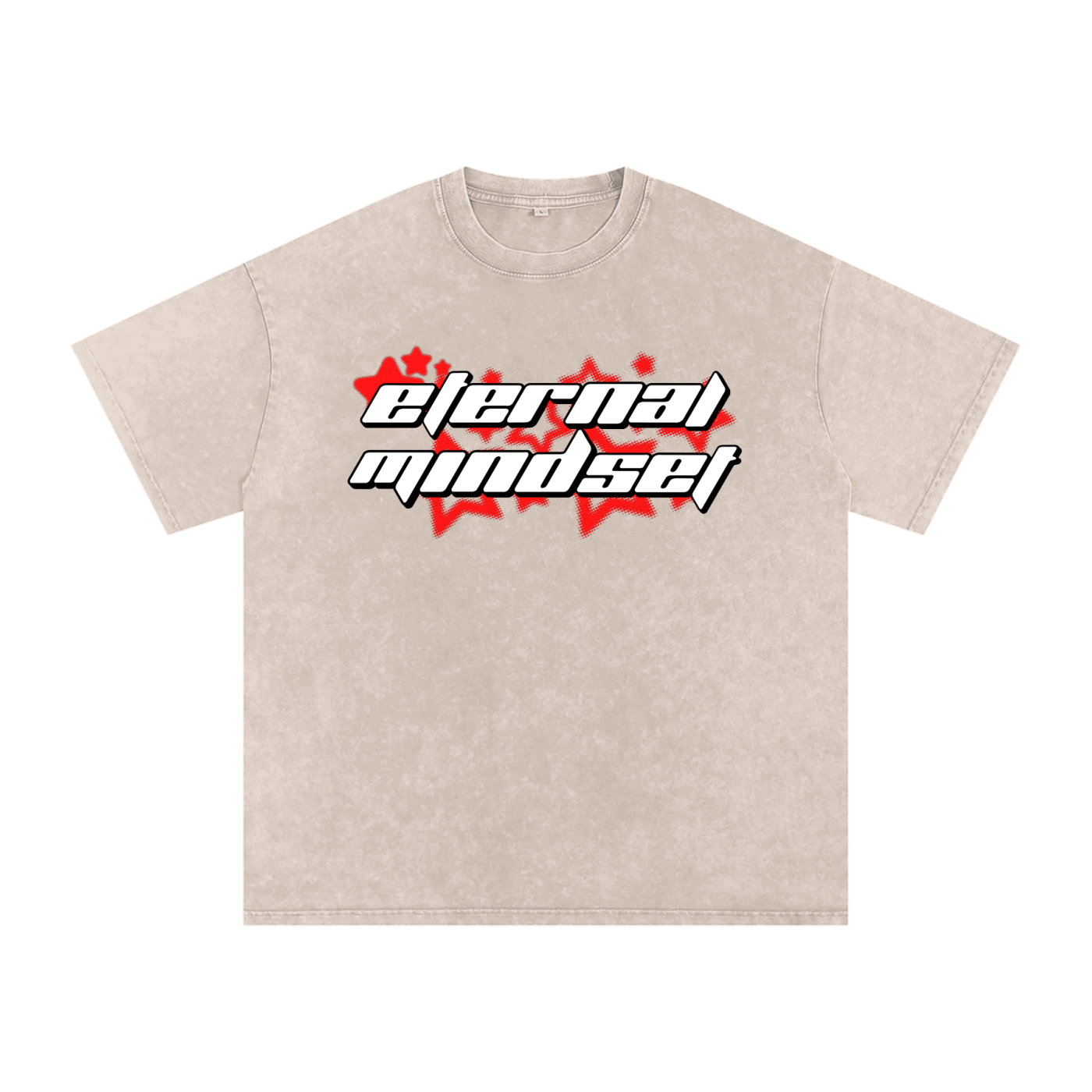 “Eternal Mindset” - Washed Oversized Cotton T-Shirt