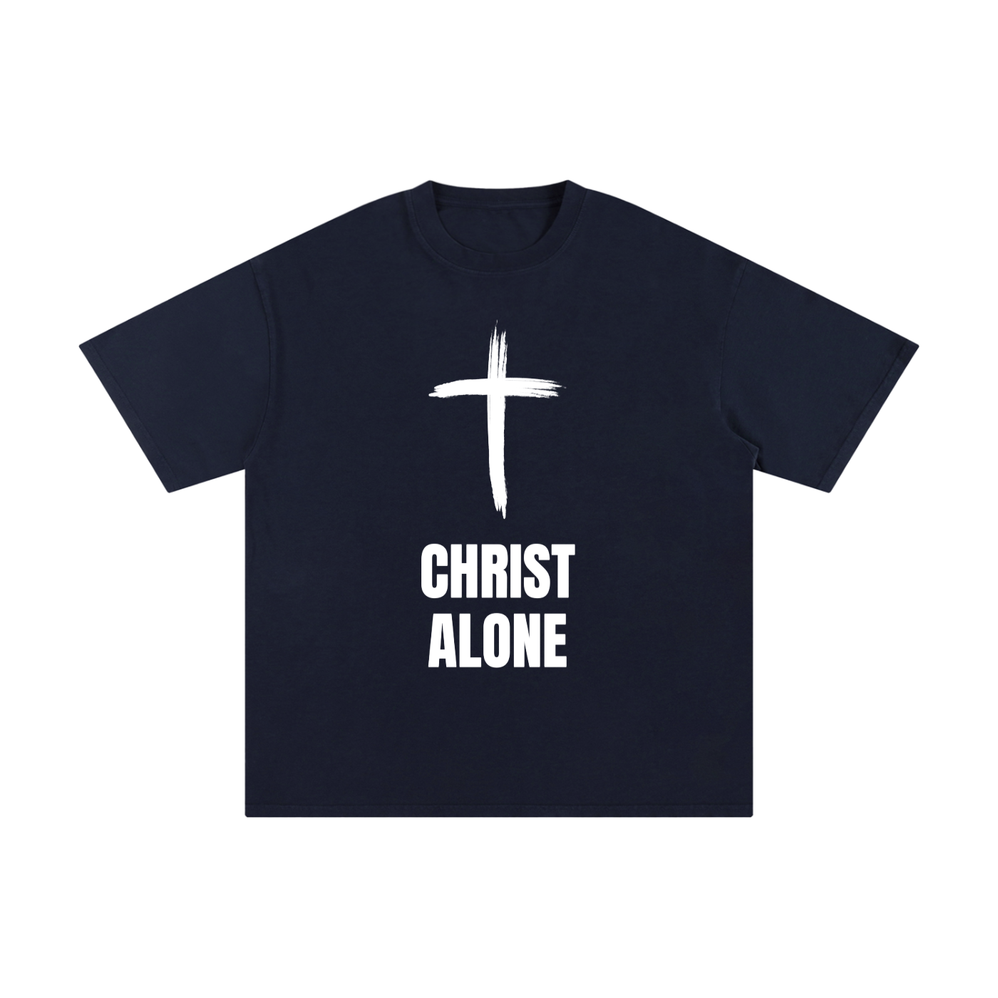 "Christ Alone" - Unisex Pure Cotton T-Shirt