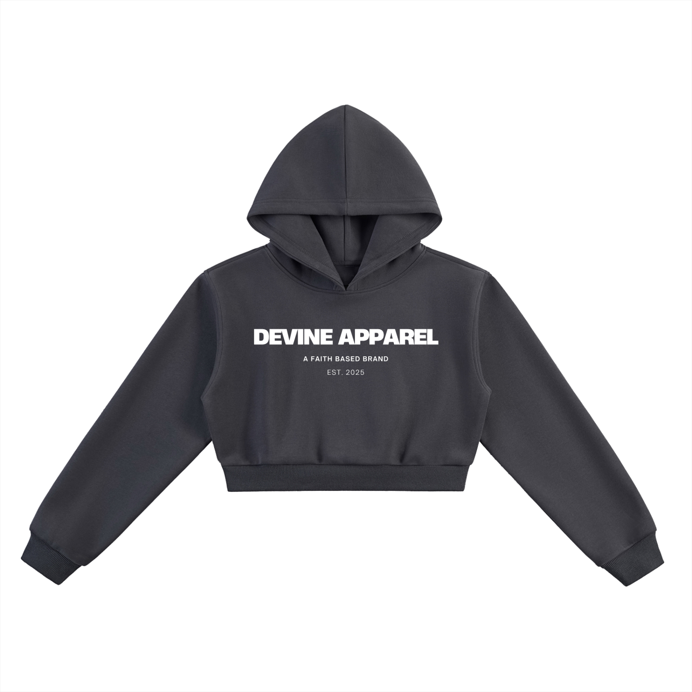 "Devine Apparel" - (Gray) Women's Cropped Hoodie Lounge Set