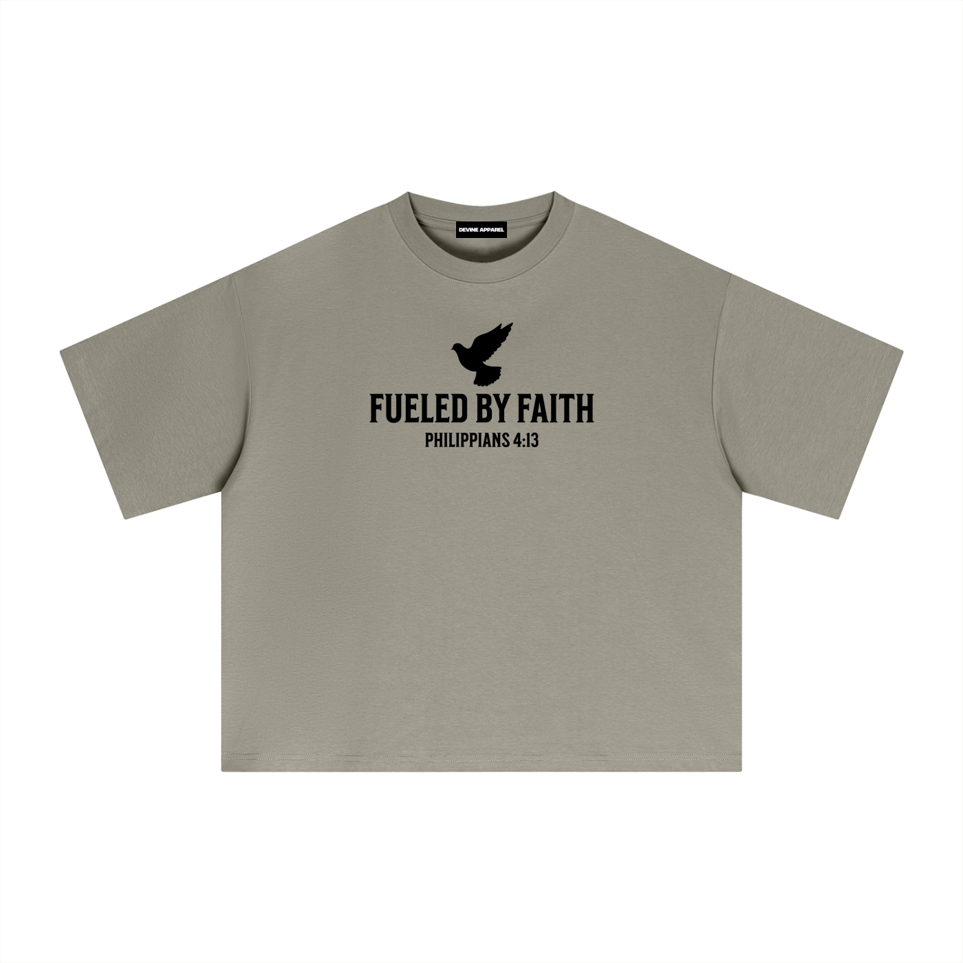 "Fueled By Faith" Sorona Boxy Tee