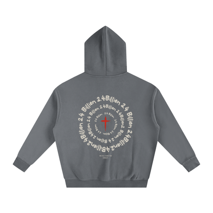 “2.4 Billion” - Oversized Fleeced Hoodie