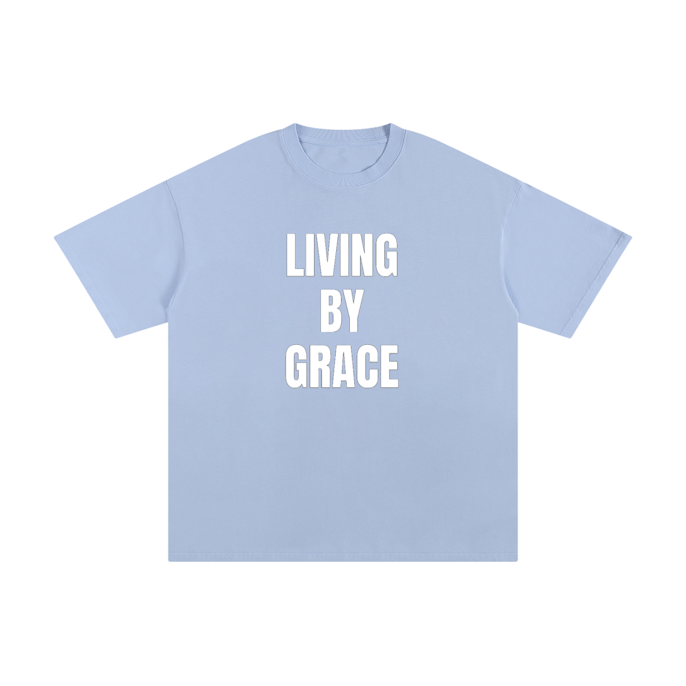 "Living By Grace" - Unisex Pure Cotton T-Shirt
