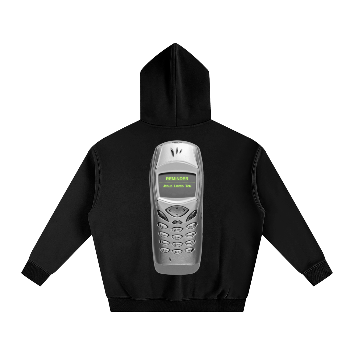 "Daily Reminder" - Oversize Fleeced Hoodie