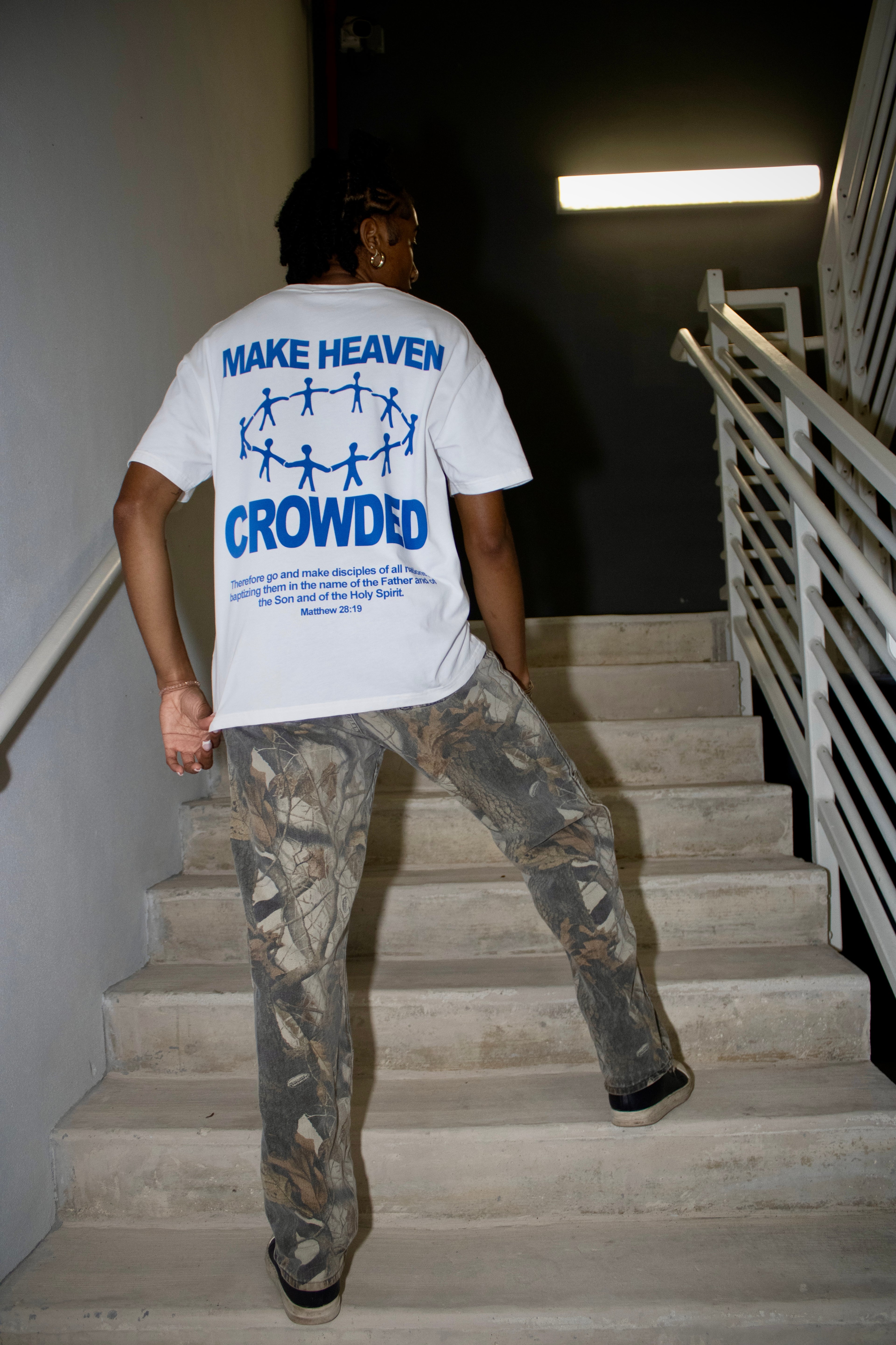 "Make Heaven Crowded " - Unisex Pure Cotton Tee