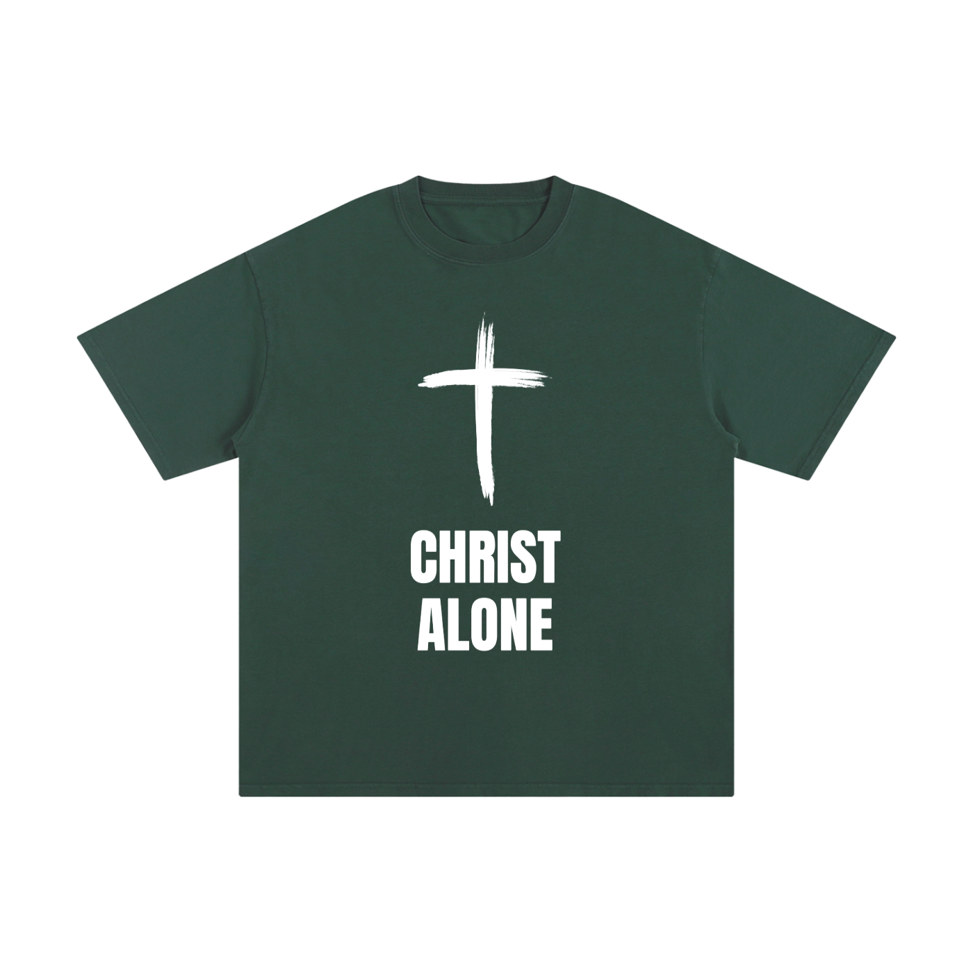 "Christ Alone" - Unisex Pure Cotton T-Shirt