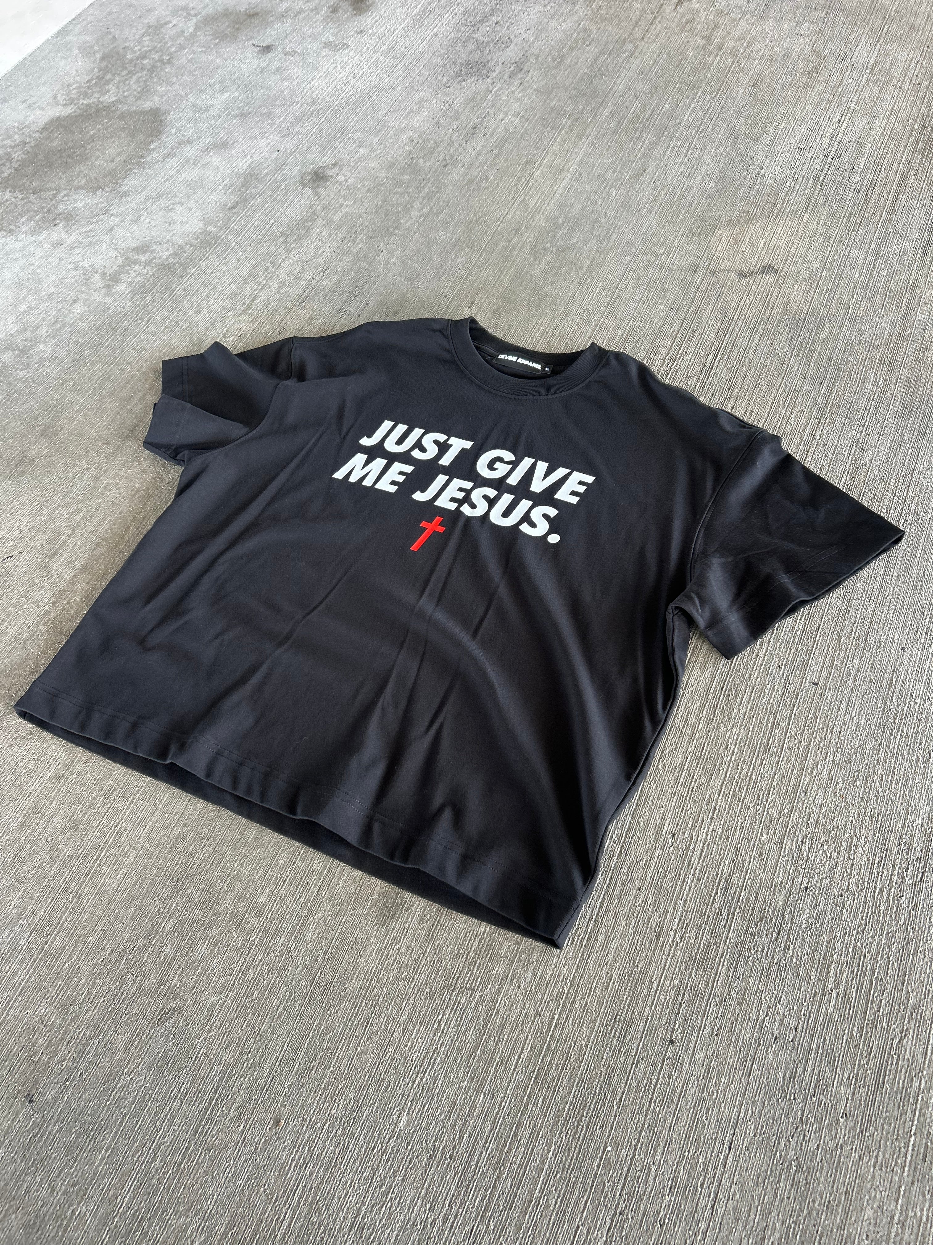 Just Give Me Jesus - Unisex Boxy Tee (Order Size Up)