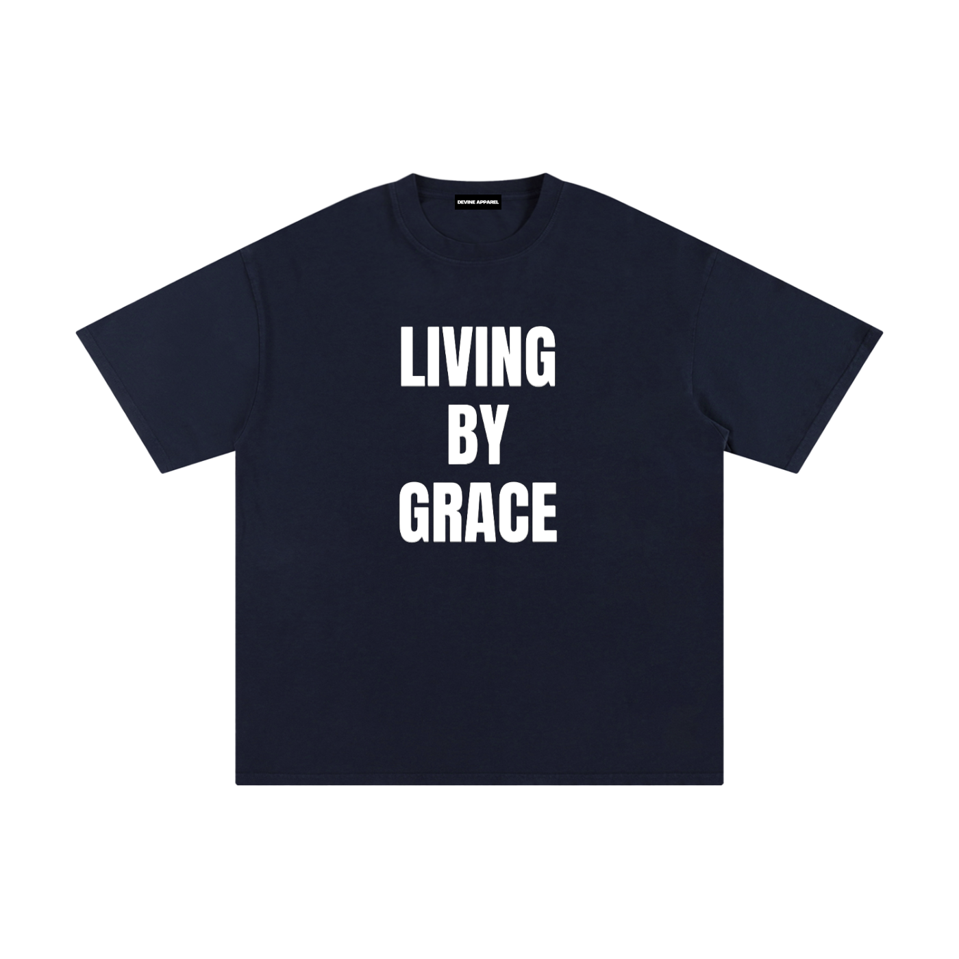 "Living By Grace" - Unisex Pure Cotton T-Shirt
