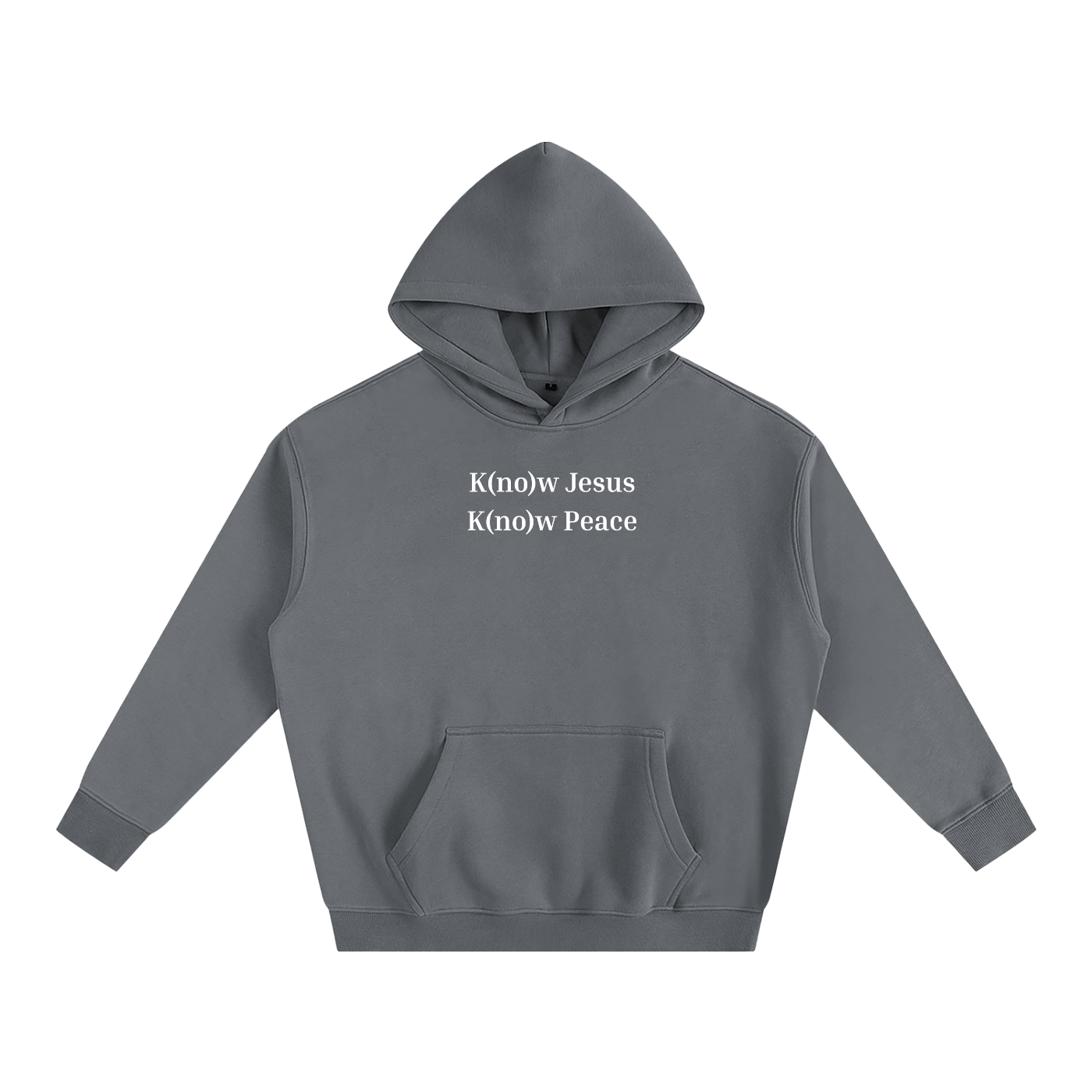 "Know Jesus" - Oversized Fleeced Hoodie