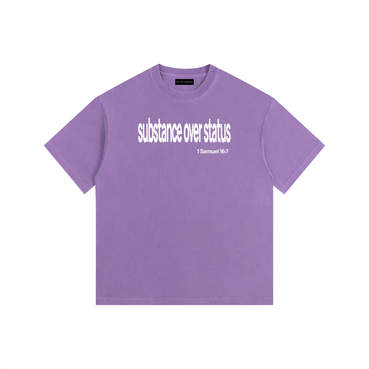 Substance Over Status - Washed Cotton Tee