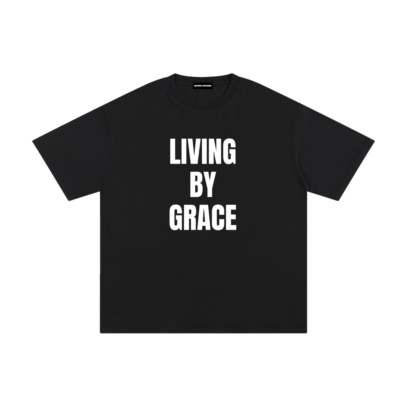 "Living By Grace" - Unisex Pure Cotton T-Shirt
