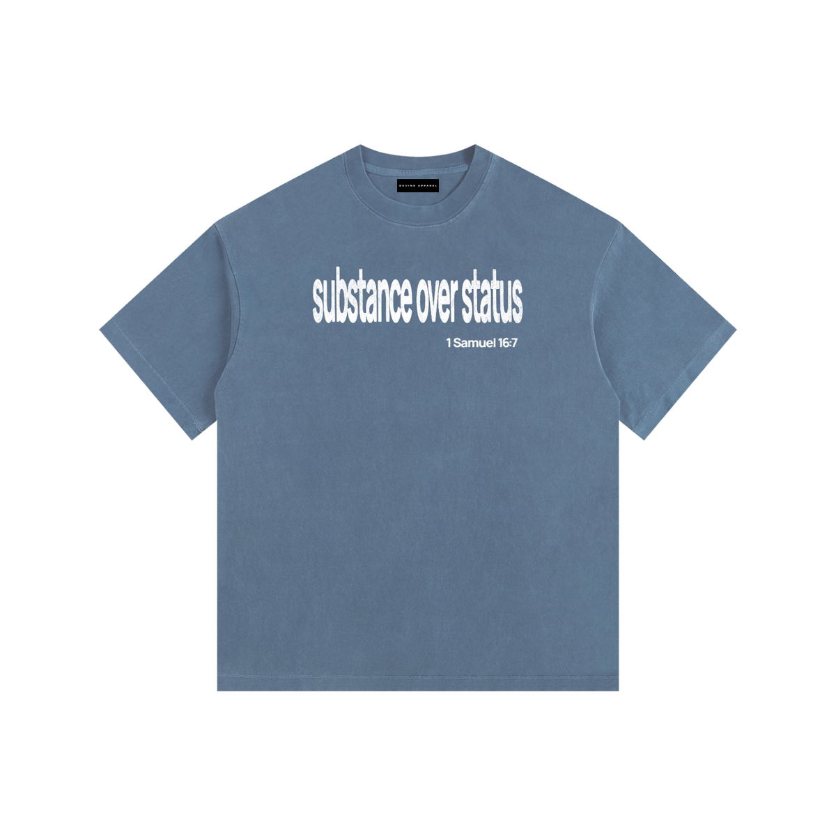 Substance Over Status - Washed Cotton Tee