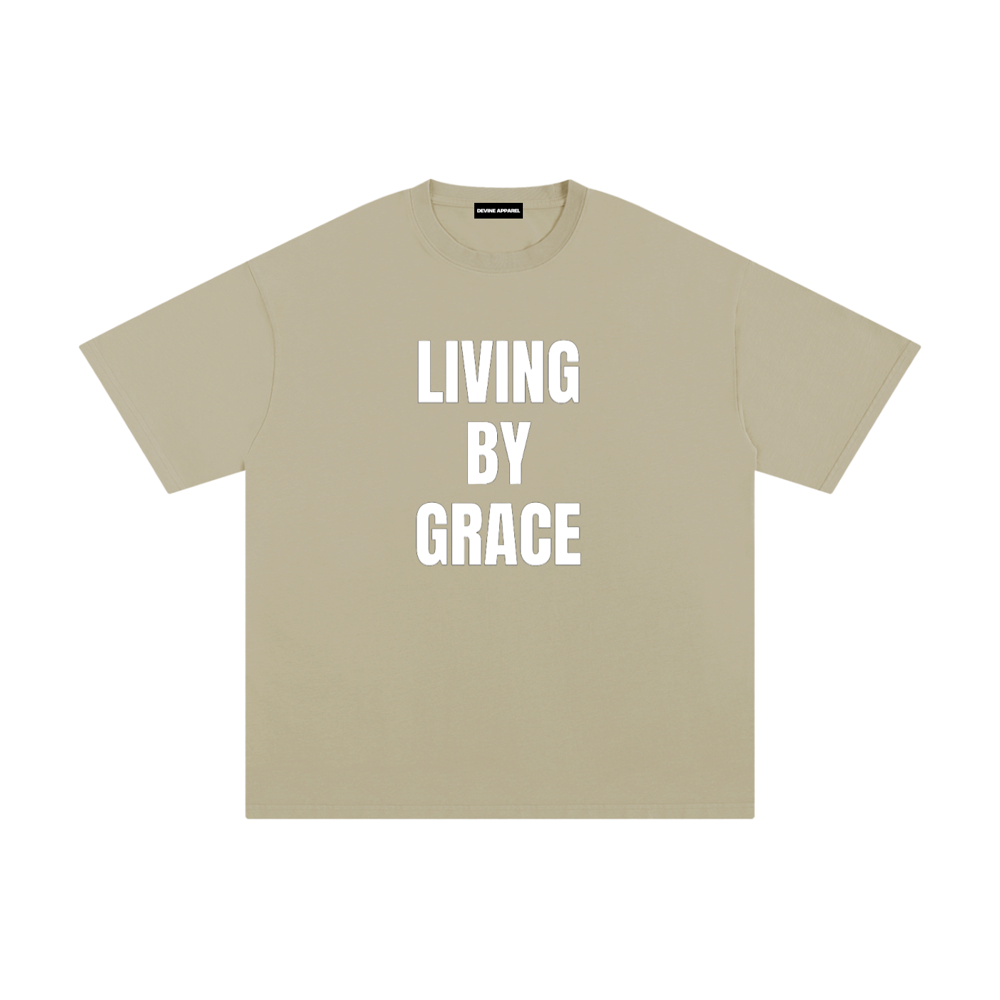 "Living By Grace" - Unisex Pure Cotton T-Shirt