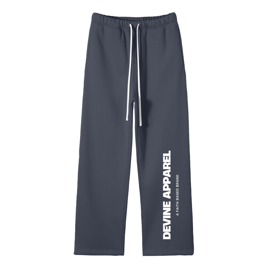 Devine Apparel - Unisex Fleece Straight Leg Sweatpants