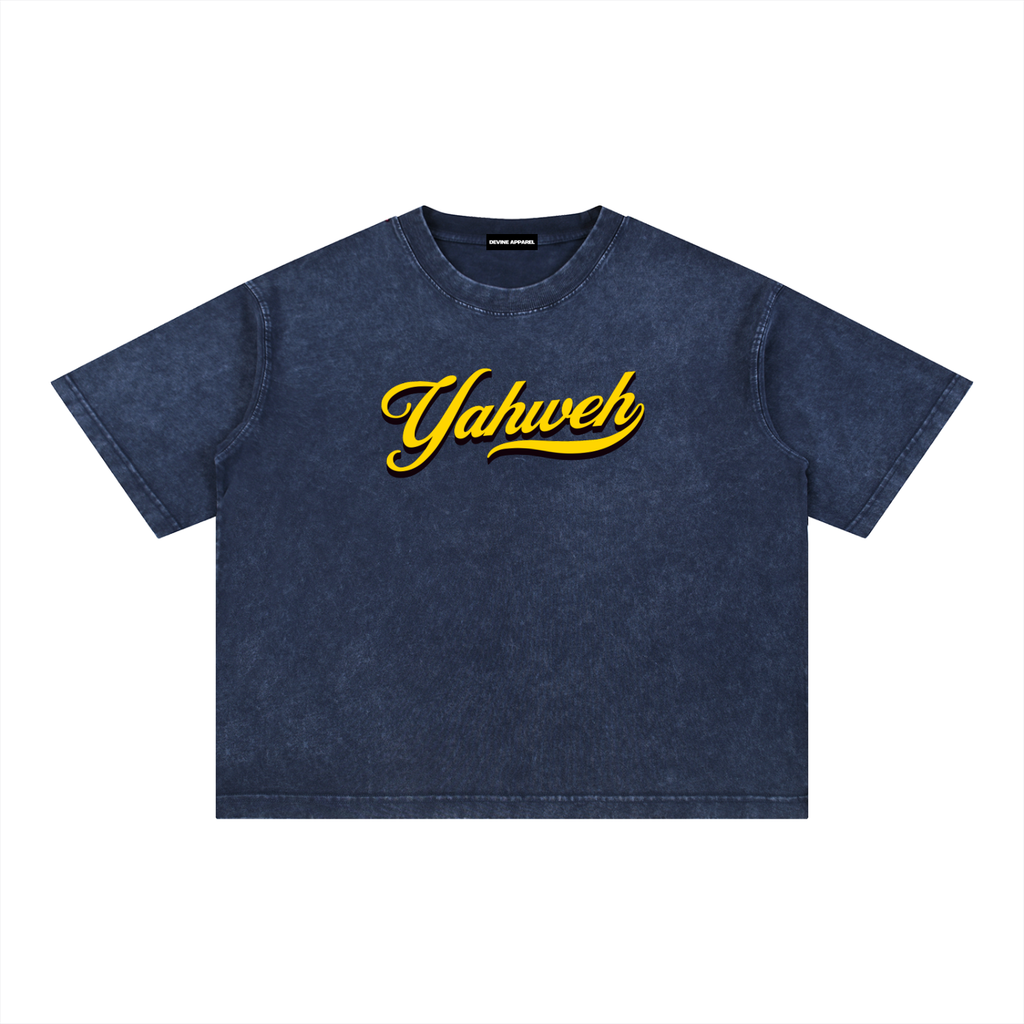 YHWH - Unisex Washed Boxy Tee