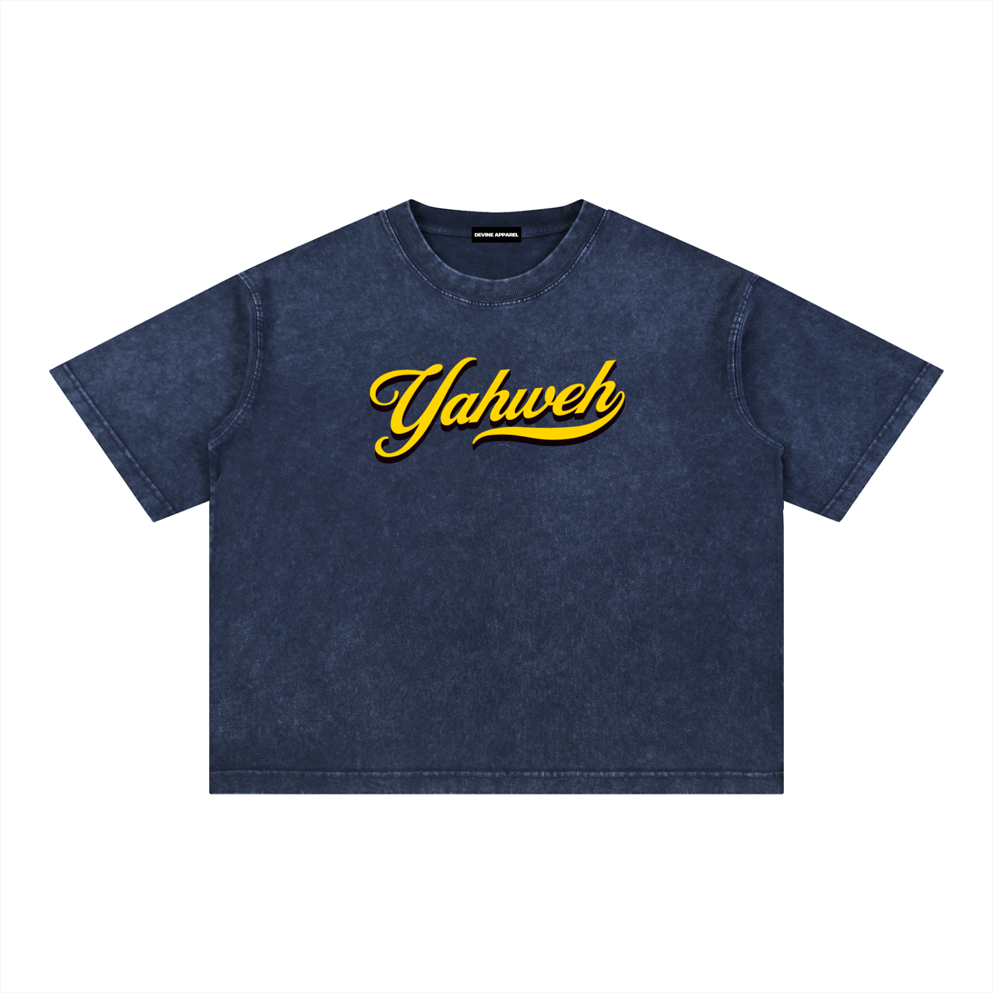 YHWH - Unisex Washed Boxy Tee